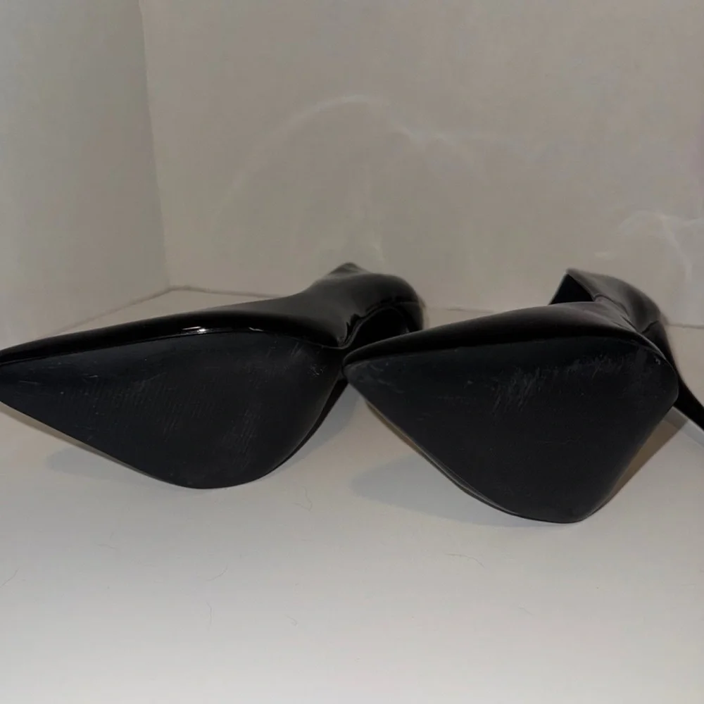 Steve Madden Black Patent Stilettos Sz 8 - Picture 7 of 9